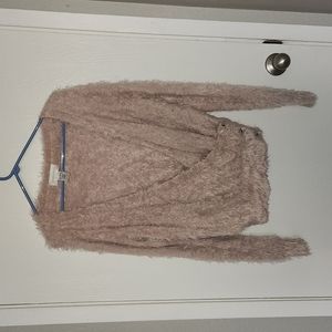 Corey Lynn Calter Fuzzy Sweater Ligth Pink 100% Nylon